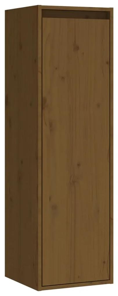 813511 vidaXL Dulap de perete, maro miere, 30x30x100 cm, lemn masiv de pin