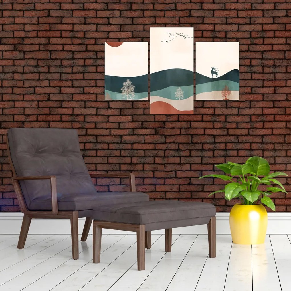 Tablou - Peisaj ilustrat (90x60 cm)