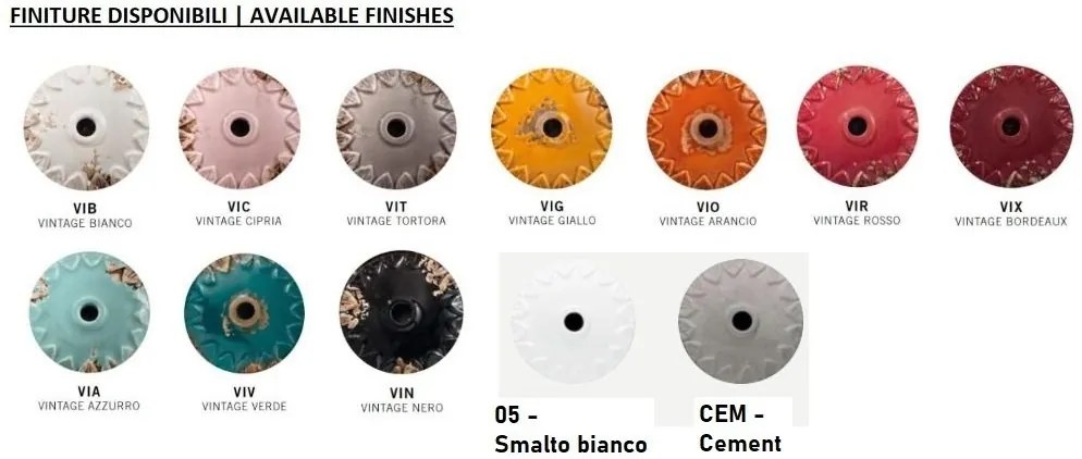 Spot aplicat design retro realizat manual din ceramica VINTAGE