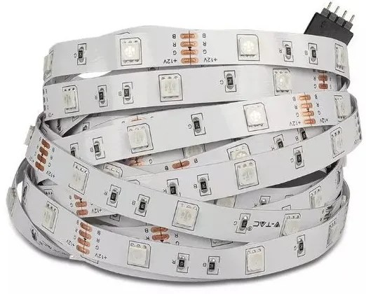 Bandă LED RGB 2x5m LED/4,8W/230V + telecomandă