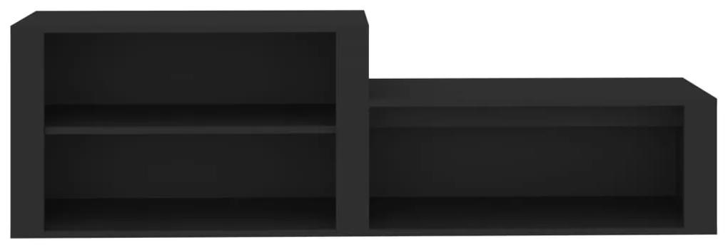 Pantofar, negru, 150x35x45 cm, lemn prelucrat Negru, 1