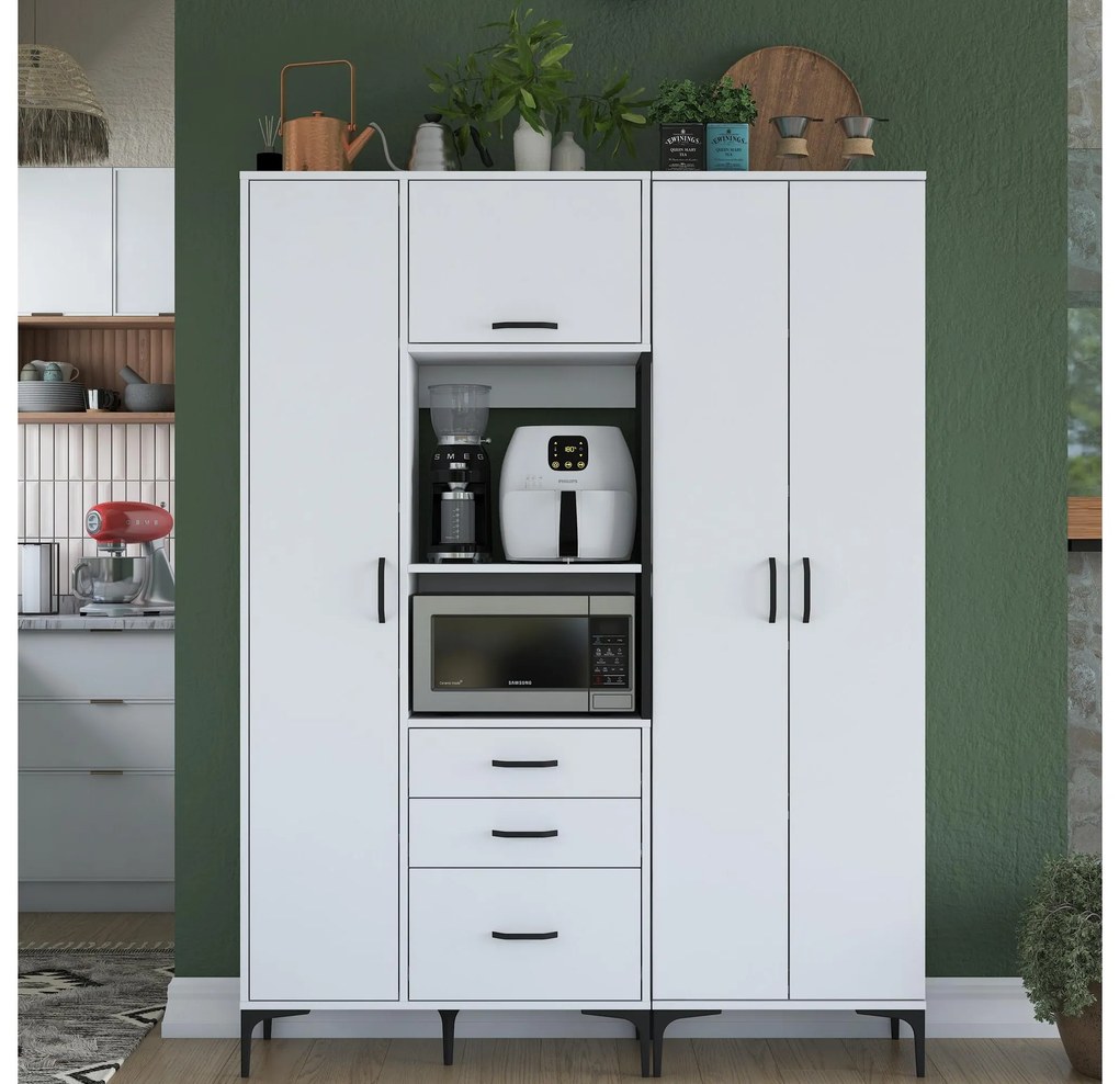 Set dulapuri bucătărie Jenaretta 31 (alb + negru). 1107095