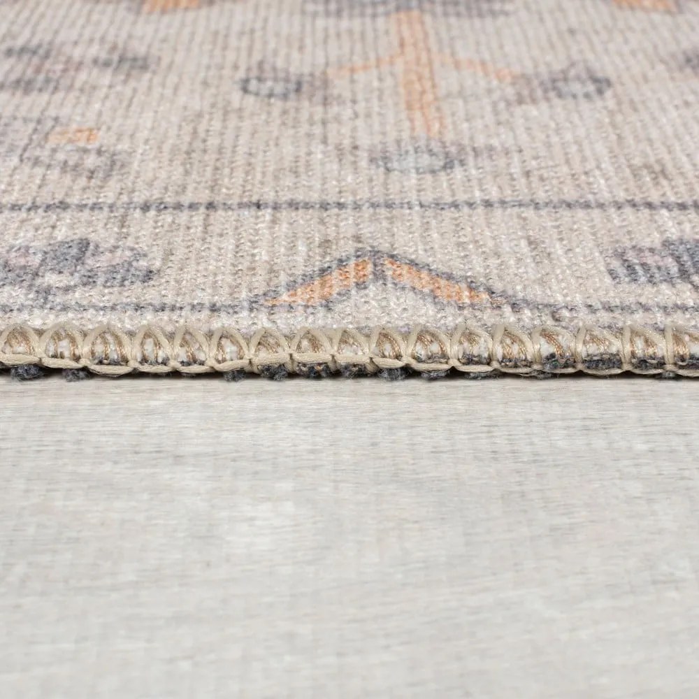 Covor crem lavabil 152x230 cm Teo Traditional – Flair Rugs