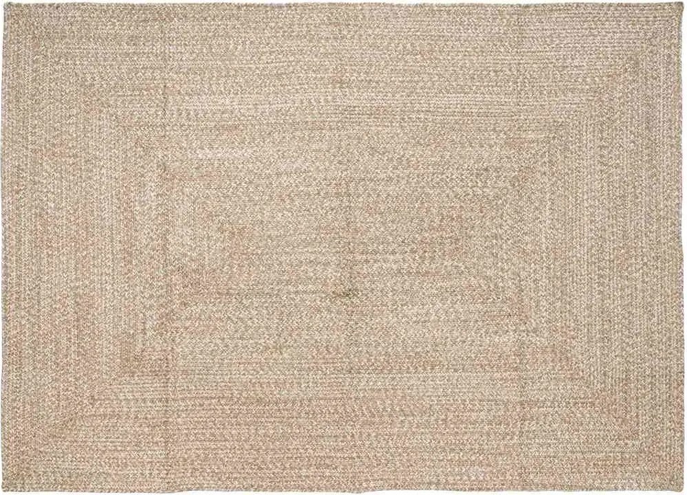 vidaXL Covoare de zonă Dreptunghiular Natural și Alb 160 x 230 cm Iută