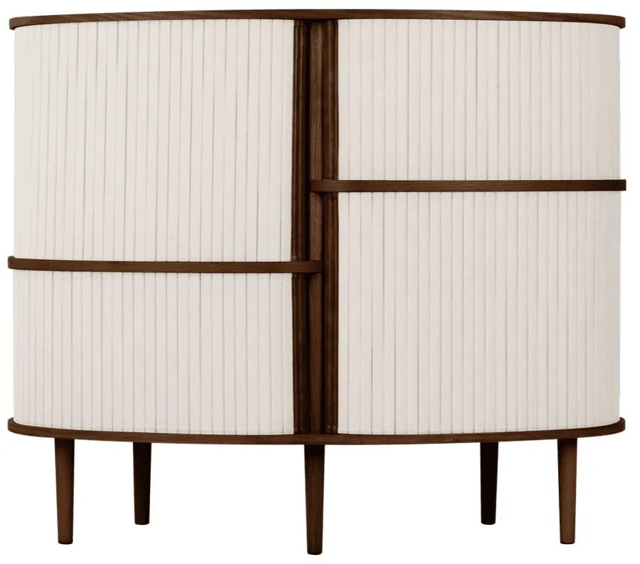 Dulap maro-bej cu aspect de lemn de stejar cu ușă glisantă 120x100x50 cm Audacious – UMAGE