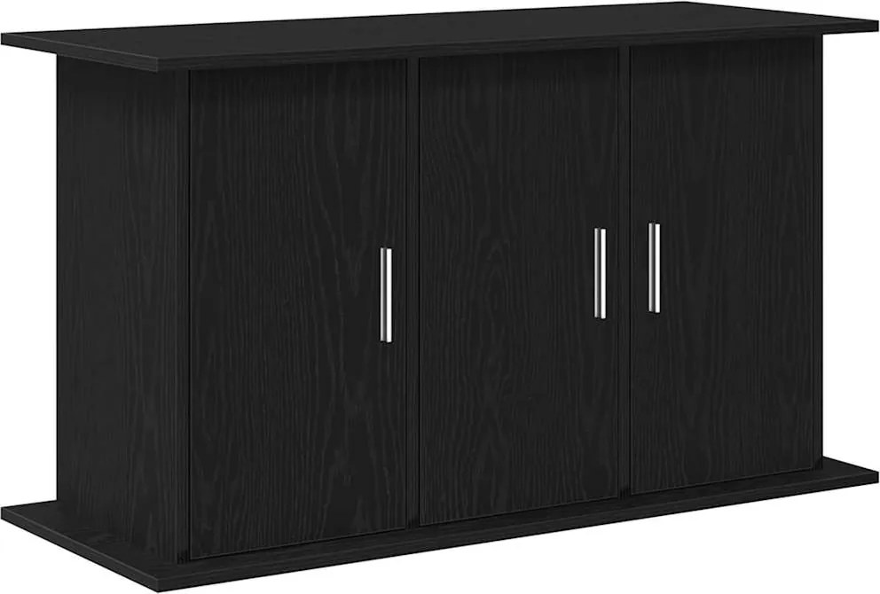 vidaXL Suport pentru acvariu, stejar negru, 101x41x58 cm, lemn stratificat