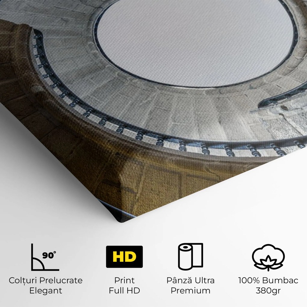 Tablou Canvas, 100x200cm, Dormitor si Living, Abstracte, Iluzii optice, Triple Staircase