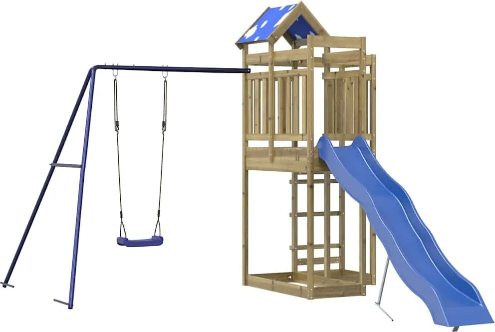 vidaXL Set de joacă pentru exterior, lemn de pin impregnat