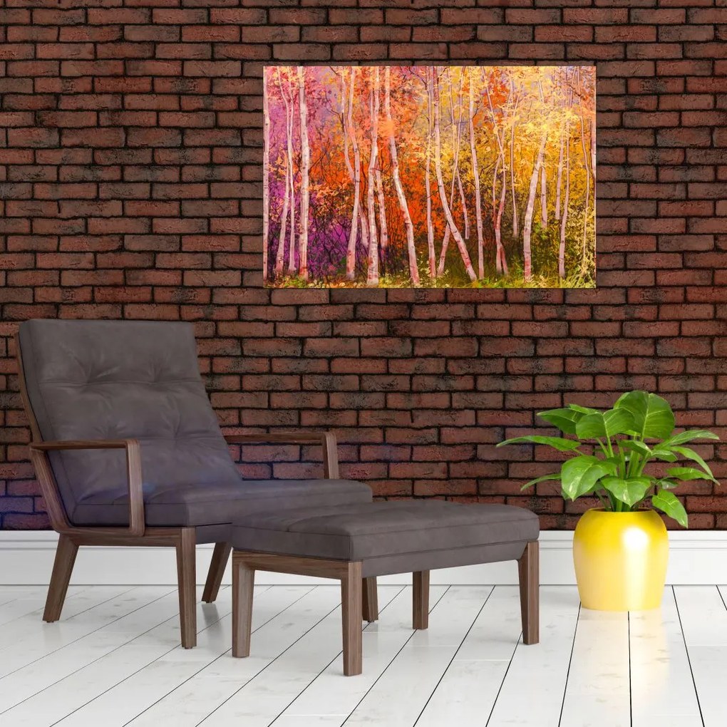 Tablou - Pădurea colorată (90x60 cm)