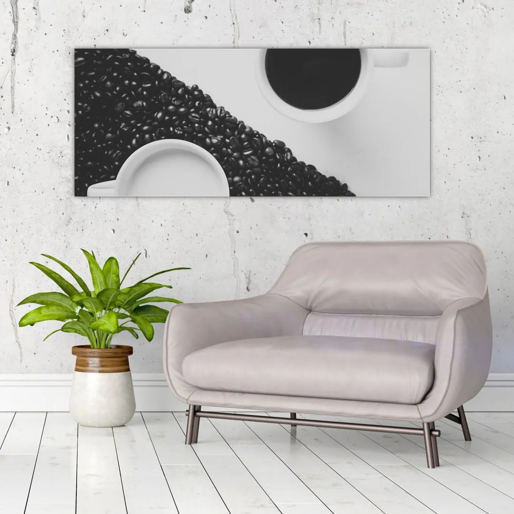 Tablou cu cafea (120x50 cm)