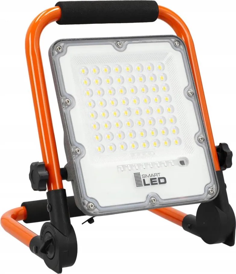 Proiector LED reîncărcabil cu stativ LED/30W/3,2V 4500K 5000 mAh IP65 portocaliu