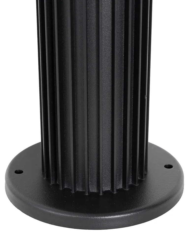 Stâlp de iluminat exterior de design negru 80 cm IP44 - Boris