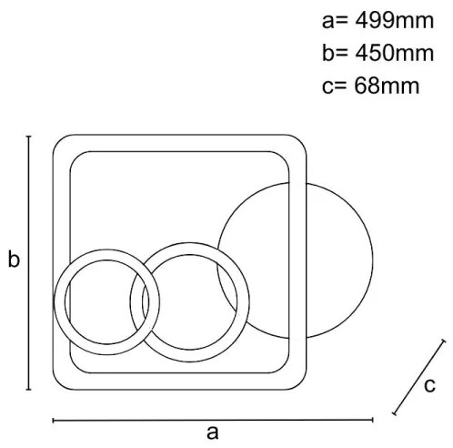 Plafonieră LED dimabilă LED/70W/230V 3000-6500K + telecomandă
