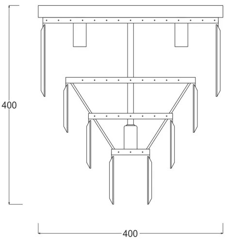 Brilagi - Plafonieră LED cu cristale MOZART, 5xE14/40W/230V, crom lucios