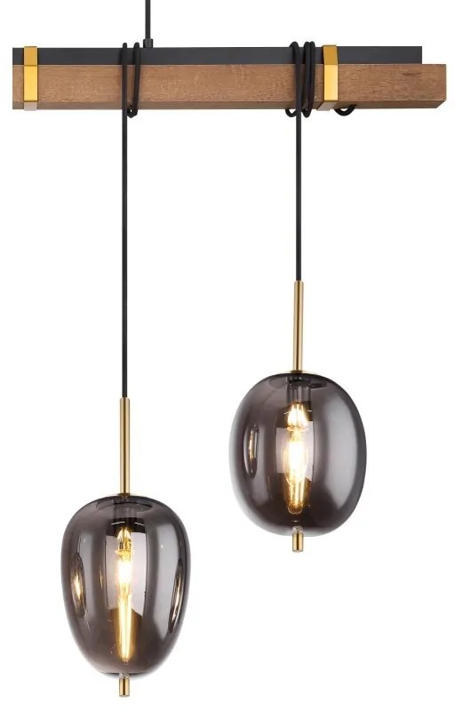 Lustra suspendata design modern Blacky negru mat