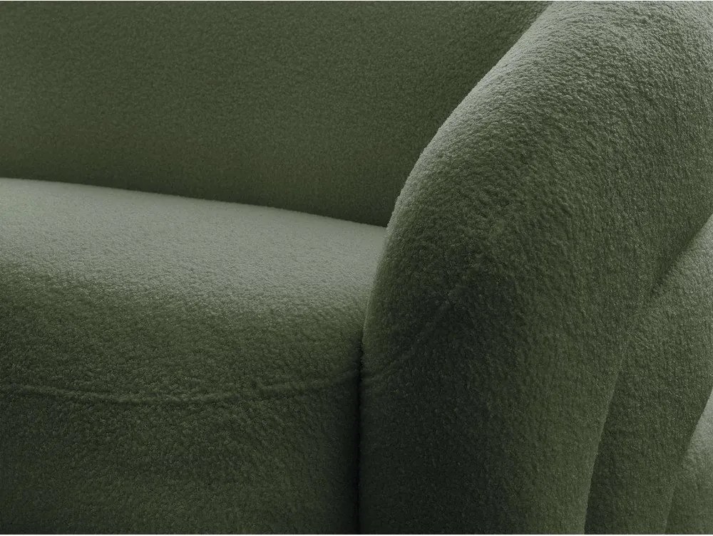 Canapea verde cu tapițerie din țesătură bouclé 193 cm Elina – Bobochic Paris