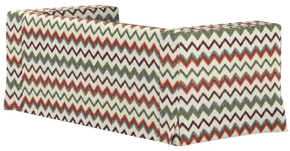 Husă canapea Klippan cu 2 locuri, lungă, cu pliuri contrastante