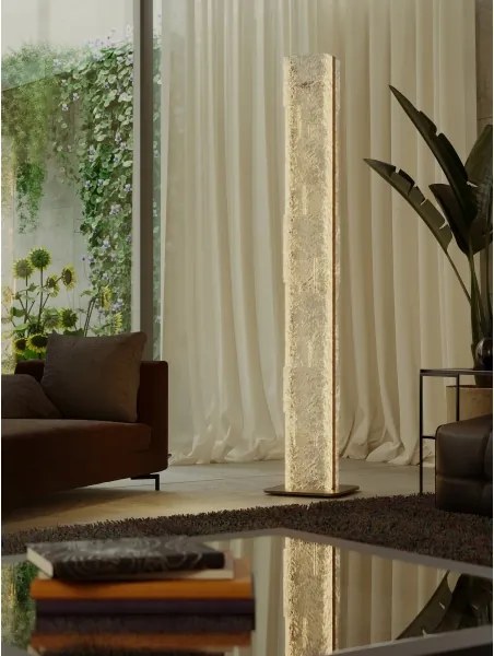 MAXLIGHT F0063 - Lampă de podea LED EVEREST LED/105W/230V maro