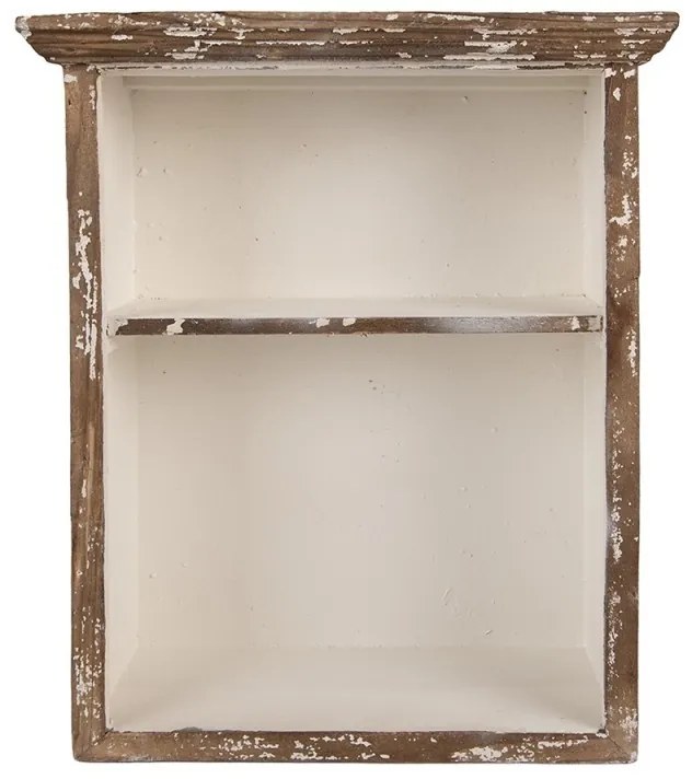 Etajeră de perete, din lemn, cu 2 rafturi, 36x15x43cm, Loise