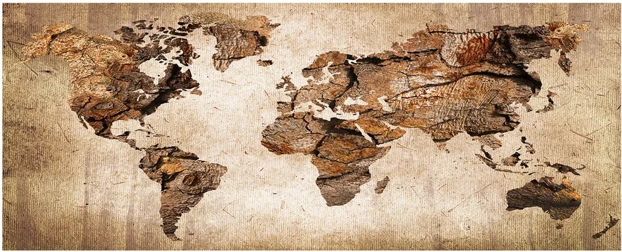 Tablou acrilic Harta lemnului mondial