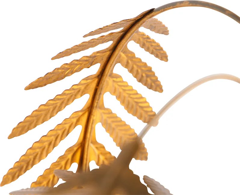 Lampă de masă Art Deco aurie cu 3 lumini - Botanica