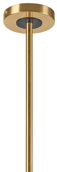 Lustră pe tijă ROLLO 8xE14/5W/230V auriu/fumuriu