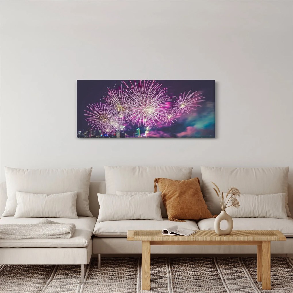 Tablou cu artificii (120x50 cm)