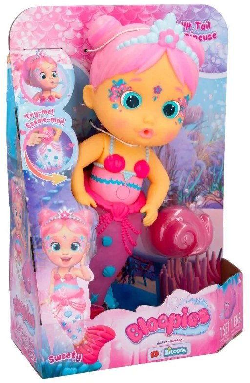 Papusa sirena Sweety cu lumini, Bloopies