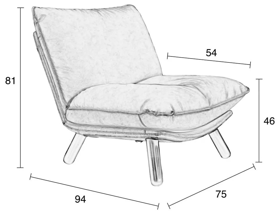 Fotoliu Zuiver Lazy Sack, gri