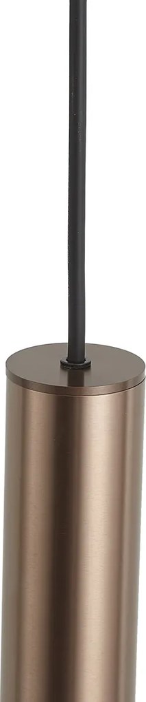 Lampă suspendată de design bronz închis GU10 50mm IP44 - Tuba