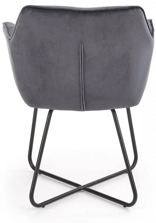 Scaun K377 velvet gri