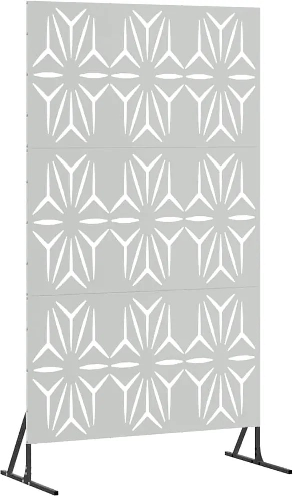 vidaXL Ecran de intimitate Gri 100 x 50 x 180 cm Oțel