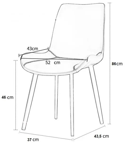 JAKS SCAUN DE SUFRAGERIE LORD ECO PIELE MARO