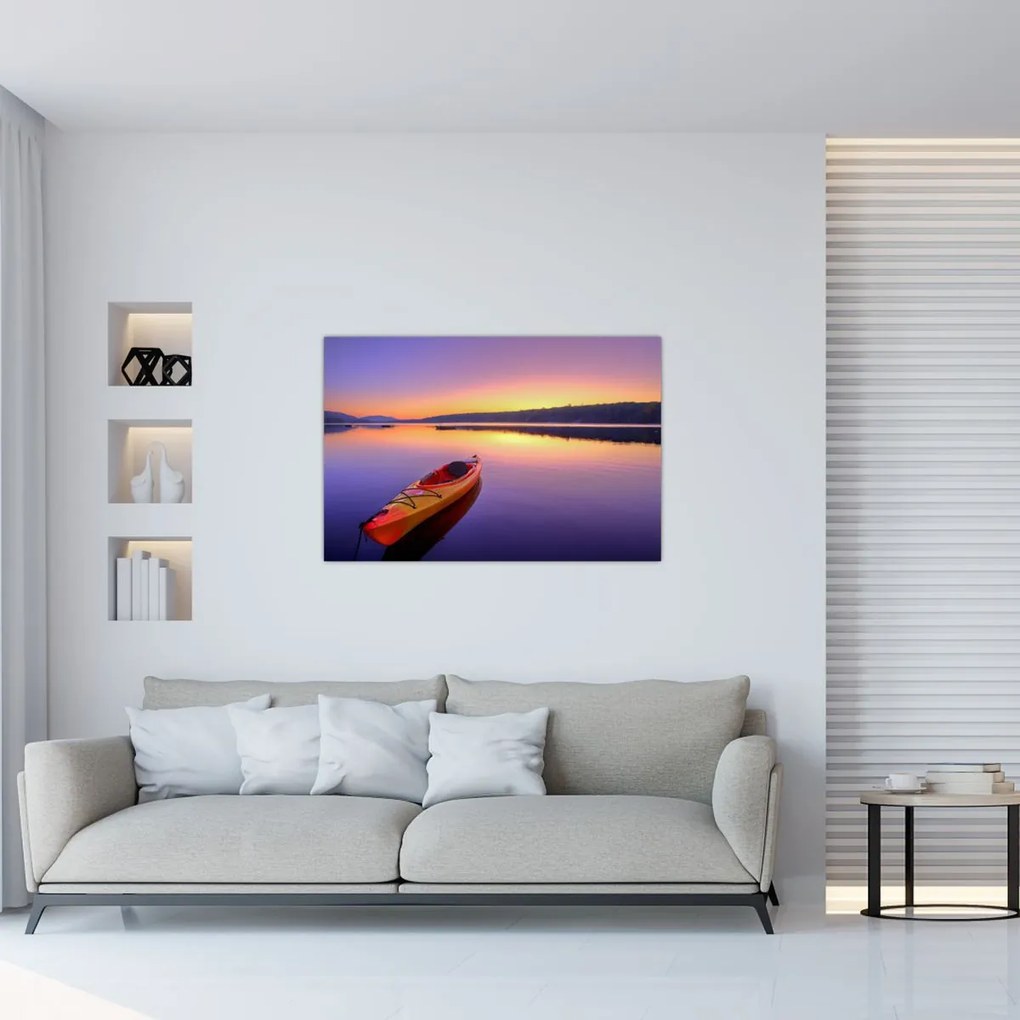Tablou - Kayak pe lac (90x60 cm)