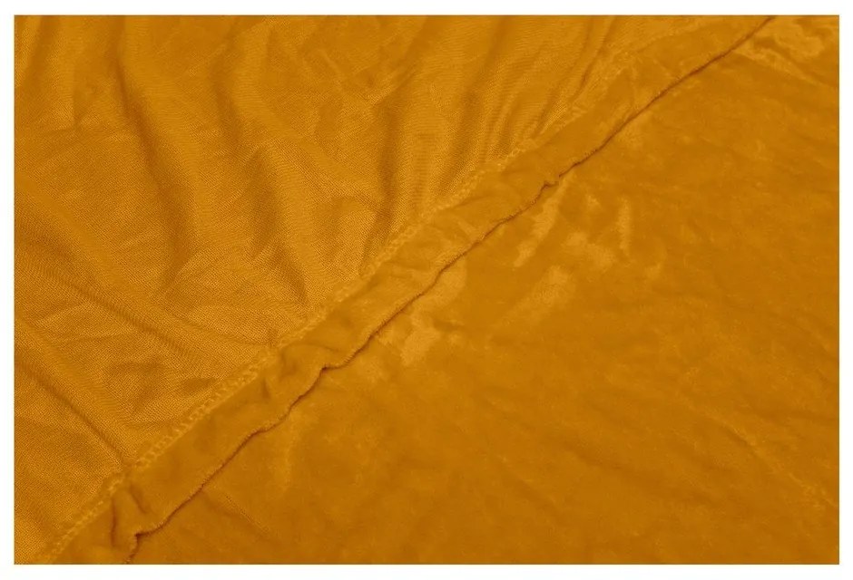 Cearșaf din micromicropluș My House, 180 x 200 cm, galben miere