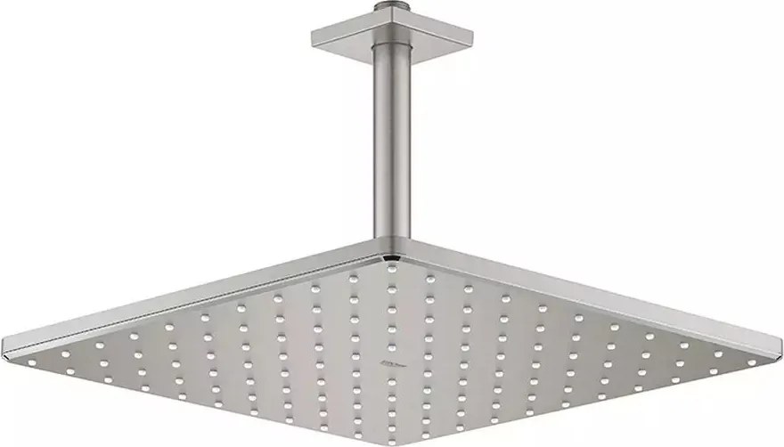 Palarie si brat de dus Grohe Rainshower Mono Cube 310 crom periat Supersteel cu 1 functie