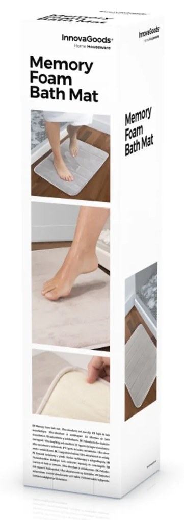 Covoras de baie cu spuma cu memorie InnovaGoods, antiderapant, 55x40 cm