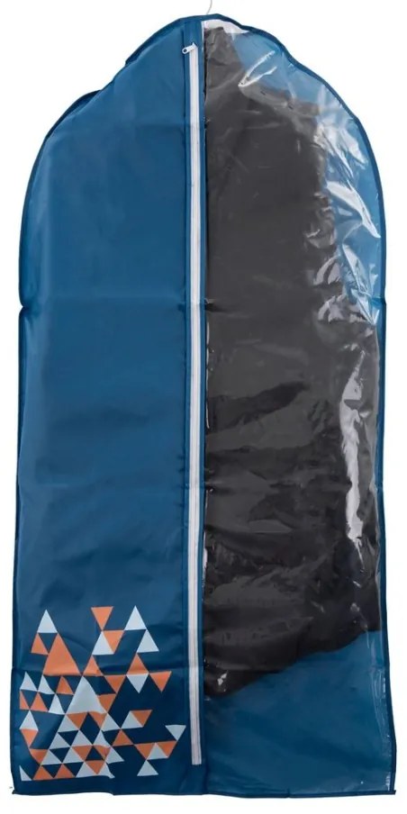 Husa depozitare haine cu fermoar 100 x 45 x 15cm, albastru