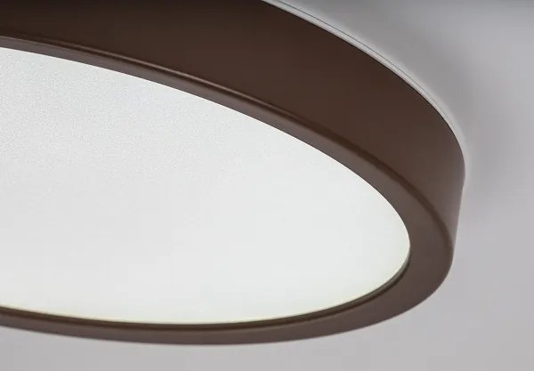 Rabalux 75080 - Plafonieră LED MAUREC 18W/230V Ø29 cm IP44 maro