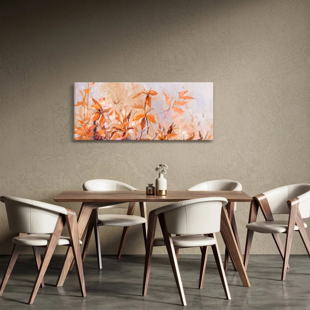 Tablou - Flori pictate (120x50 cm)