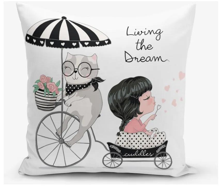 Față de pernă cu amestec de bumbac Minimalist Cushion Covers Living Dream, 45 x 45 cm