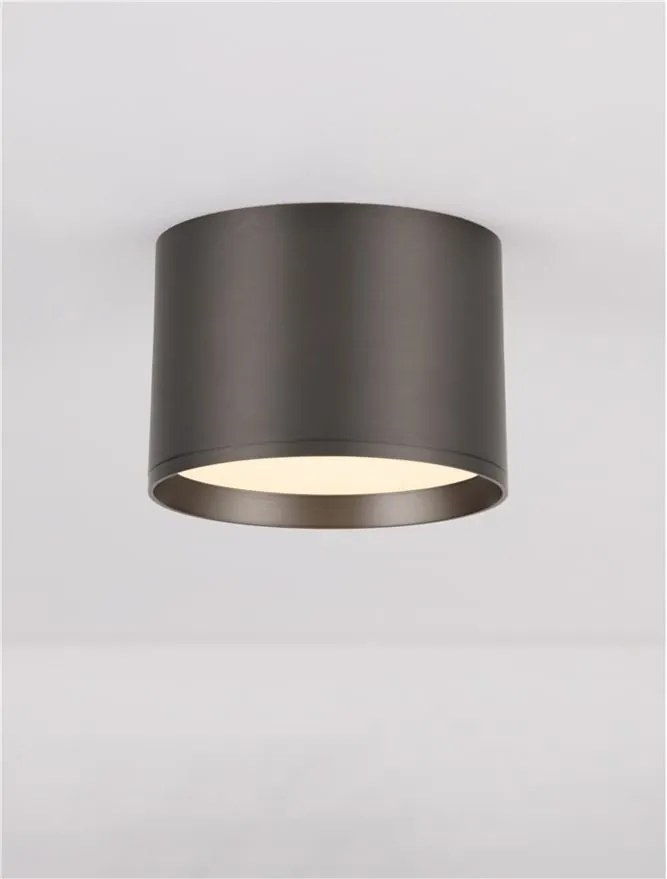 Spot LED aplicat diametru 12cm ZIAZA nickel negru, NVL-9695169