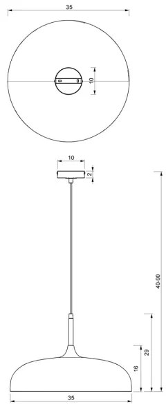 Lustră pe cablu LINCOLN 1xE27/60W/230V d. 35 cm verde