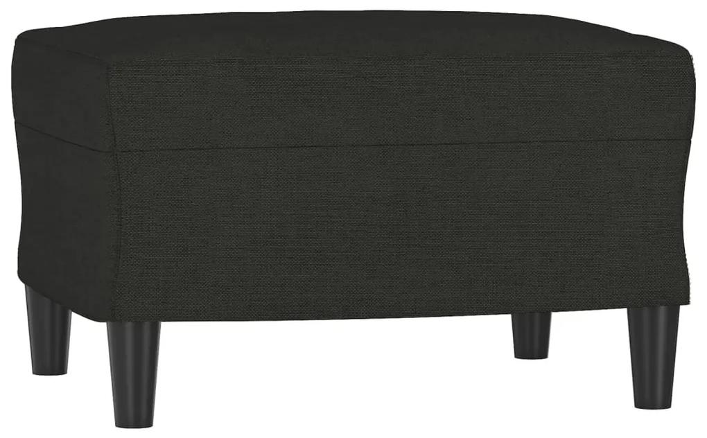 Taburet, negru, 60x50x41 cm, material textil Negru, 60 x 50 x 41 cm