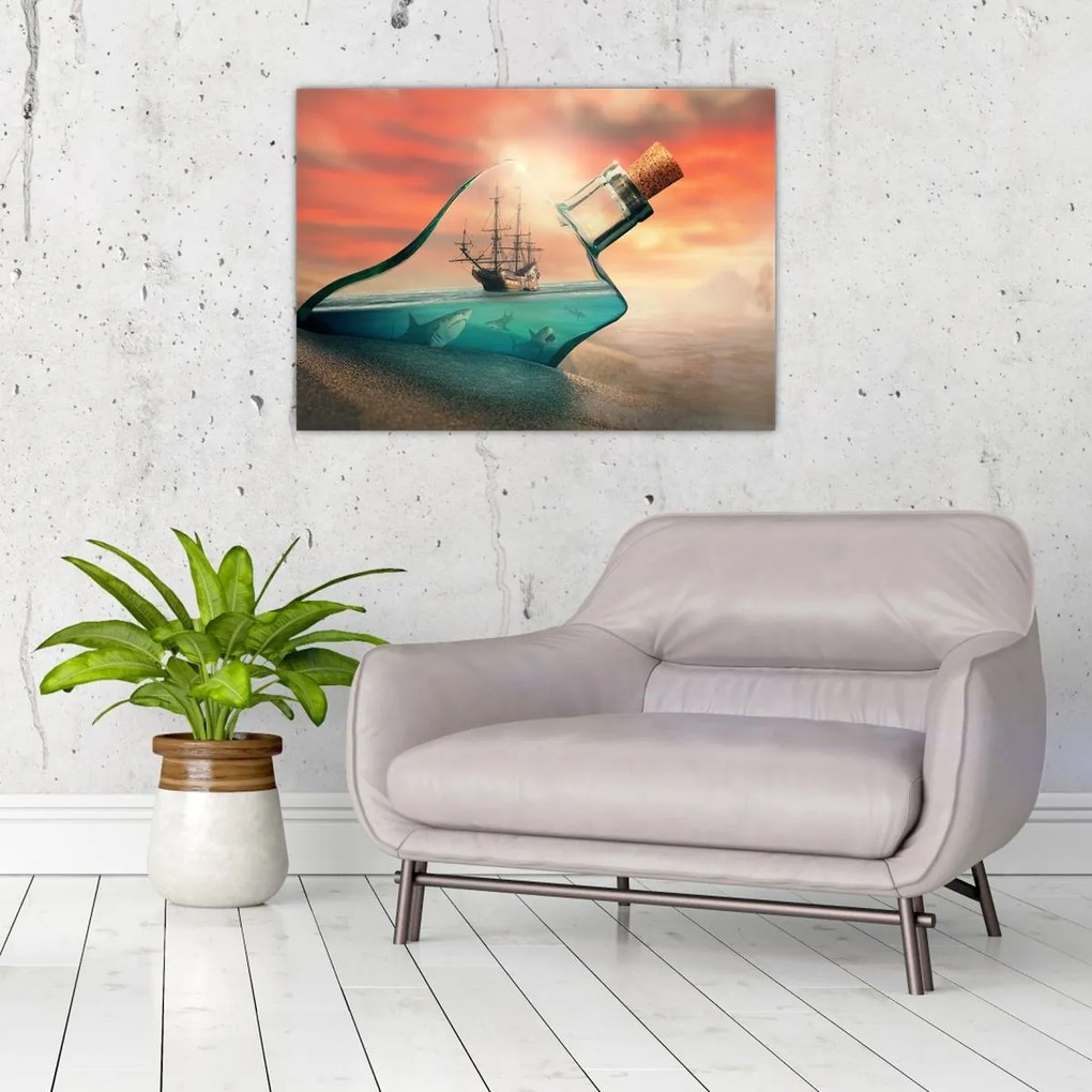 Tablou - Viața in sticla (70x50 cm)