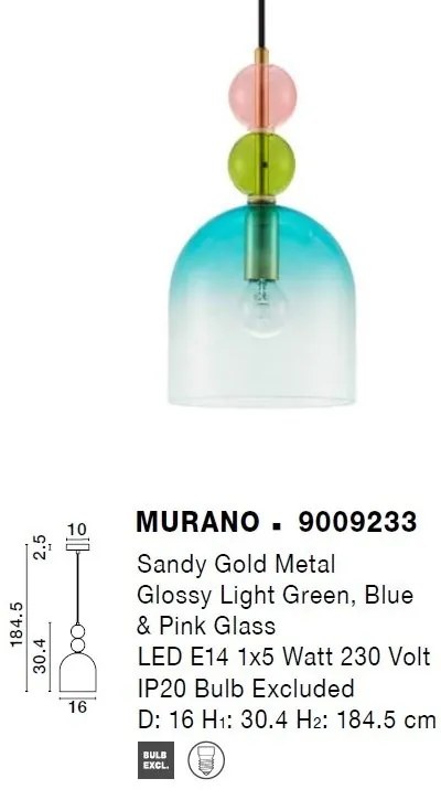 Lustra/Pendul design decorativ modern MURANO