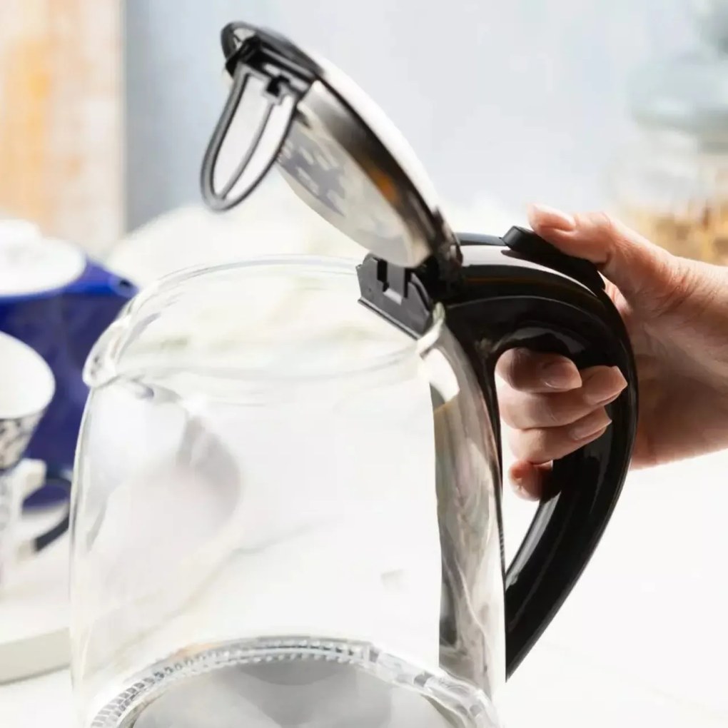 Fierbător electric din sticlă cu LED, 1.7 L, Klausberg KB-7886