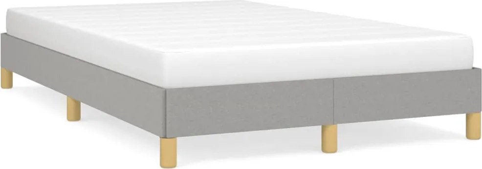 vidaXL Cadru de pat fără saltea țesătură gri deschis 120x190 cm