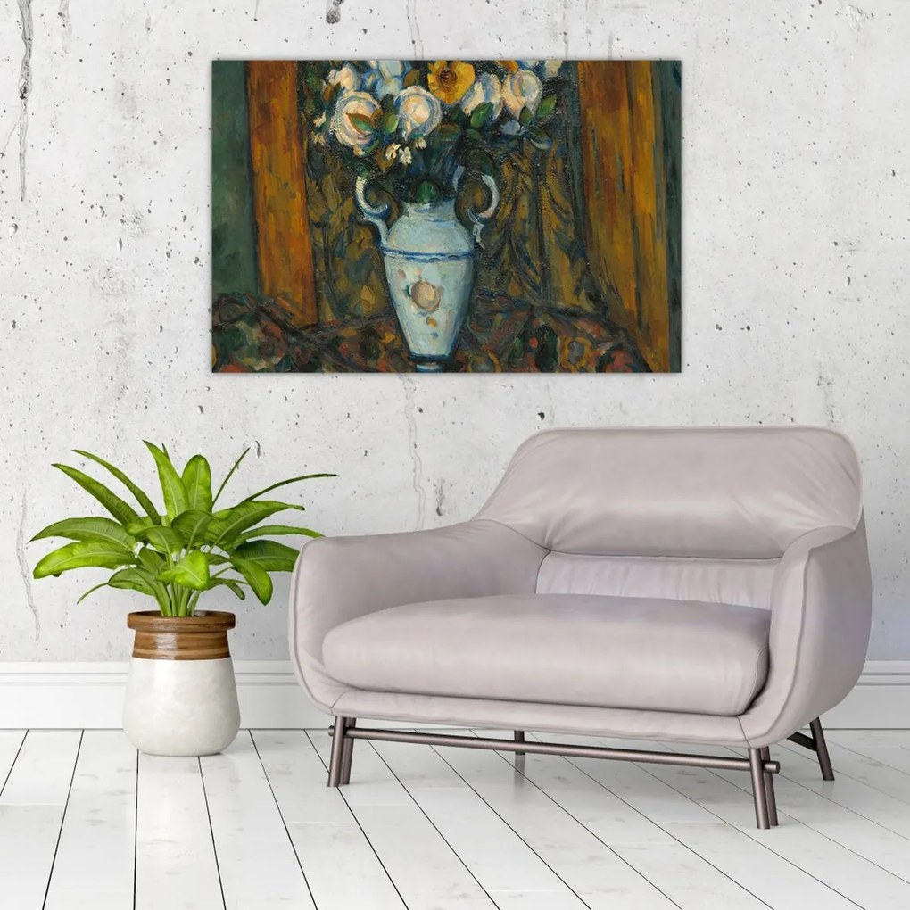 Tablou - Paul Cézanne, Vase of Flowers, reproducere (90x60 cm)