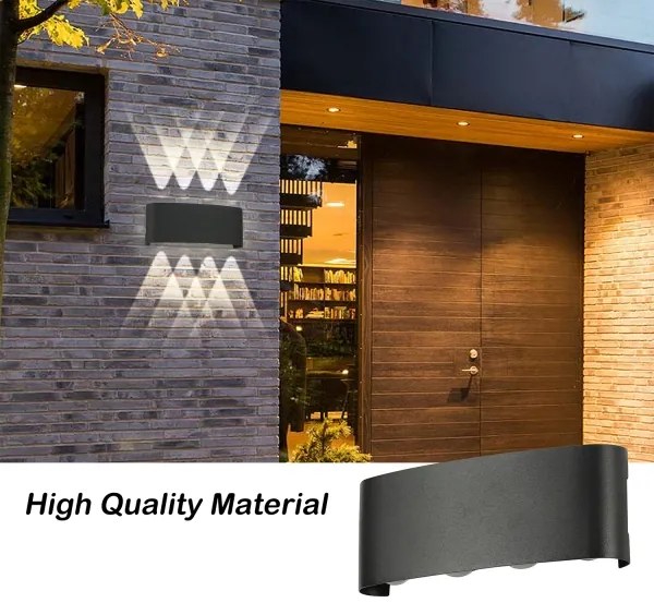 Brilagi - Aplica LED de exterior FLAREBOX LED/8W/230V negru IP65